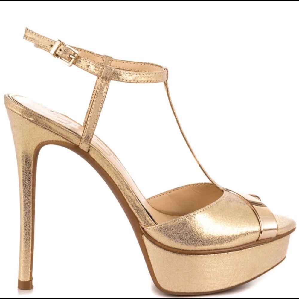 Gold Jessica Simpson Heels
